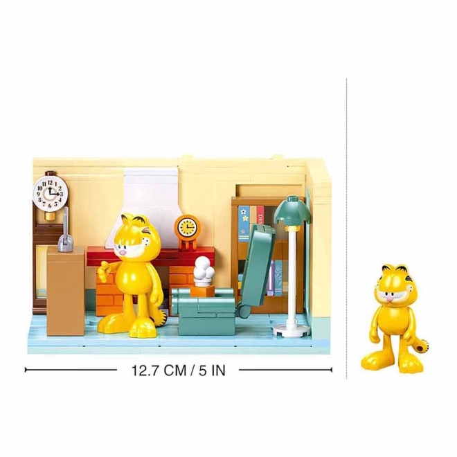 Sluban Baukasten Garfield im Wohnzimmer