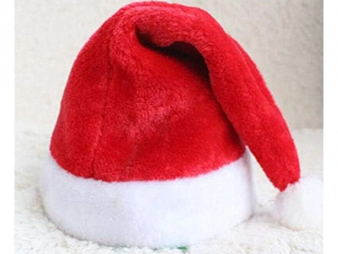 Rote Weihnachtsmütze mit Bommel