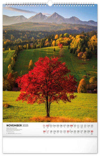 Notique Wandkalender Tatry 2025