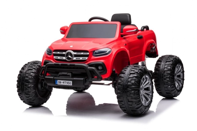 Mercedes Kinderfahrzeug Elektroauto 4x4 Rot