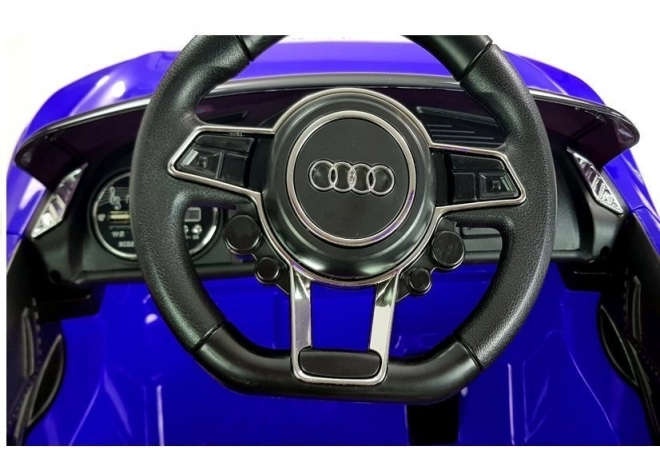 Audi R8 Spyder Kinder-Elektroauto Blau Lackiert