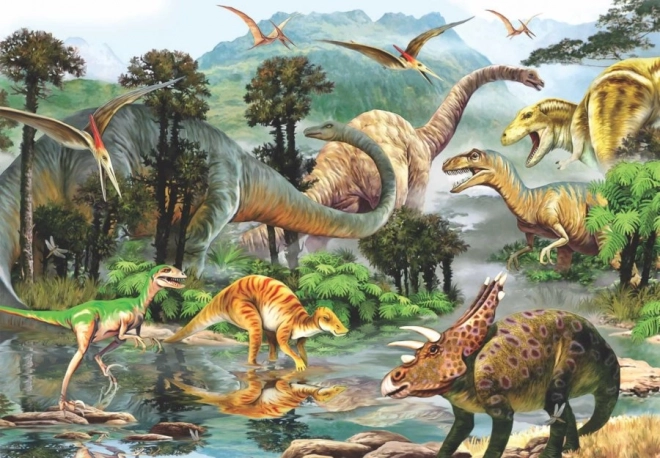 Puzzle Welt der Urzeit-Dinosaurier