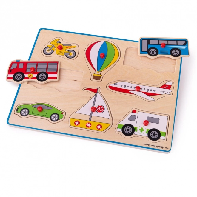 Bigjigs Toys Holzpuzzle Verkehrsmittel