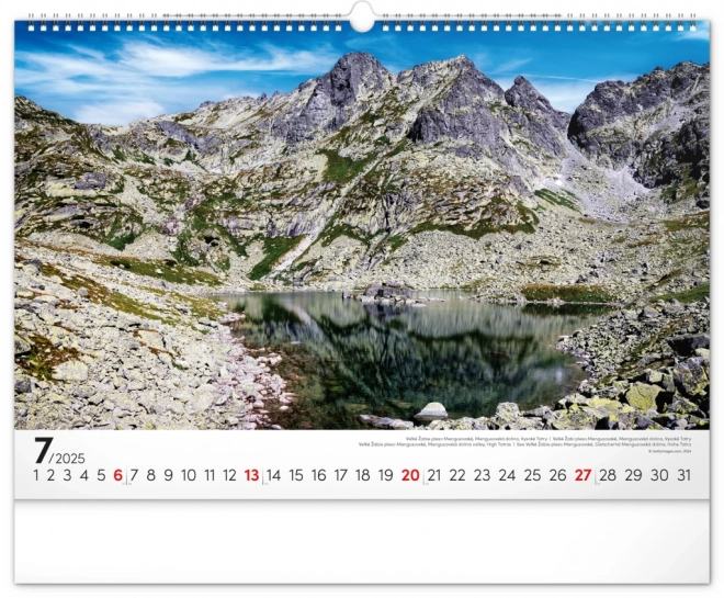 Notique Wandkalender Magische Tatra 2025, 48 x 33 cm