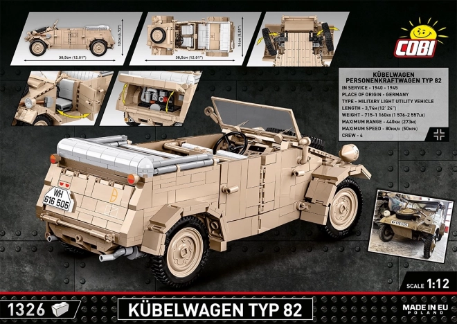 Kübelwagen Modellauto Typ 82 von Cobi