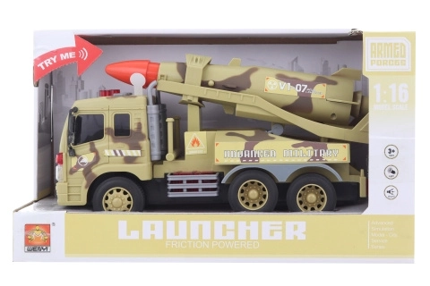 Militärfahrzeug mit Rakete für Kinder
