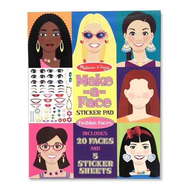 Sticker-Set für Mädchen – Gesichter