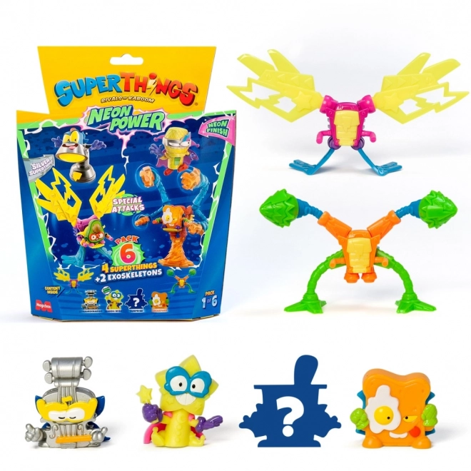 SuperThings NeonPower Exoskelett Figuren Set