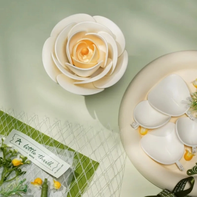3D-Puzzle Weiße Kamelie