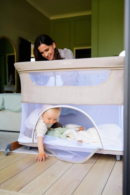 Babybett MoMi SMART BED 3-in-1 Grau