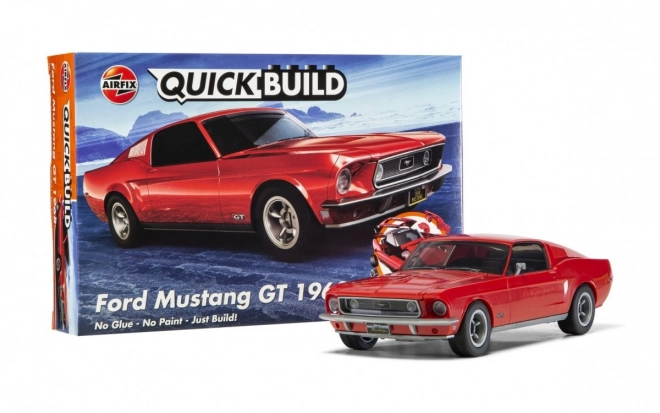Schnell zusammenbaubares Plastikmodell Ford Mustang GT 1968