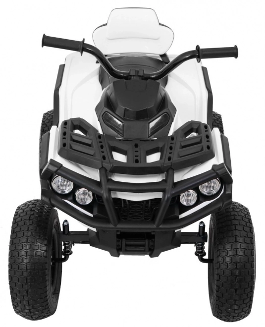 Kinderbatterie ATV Air Quad Weiß + aufblasbare Räder + Radio MP3 + kostenloser Start