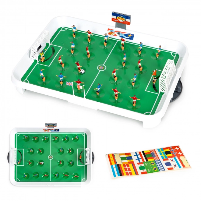 Mini Tischfußballspiel mit Federn für 22 Spieler