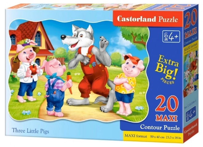 Bodenpuzzle Drei kleine Schweinchen