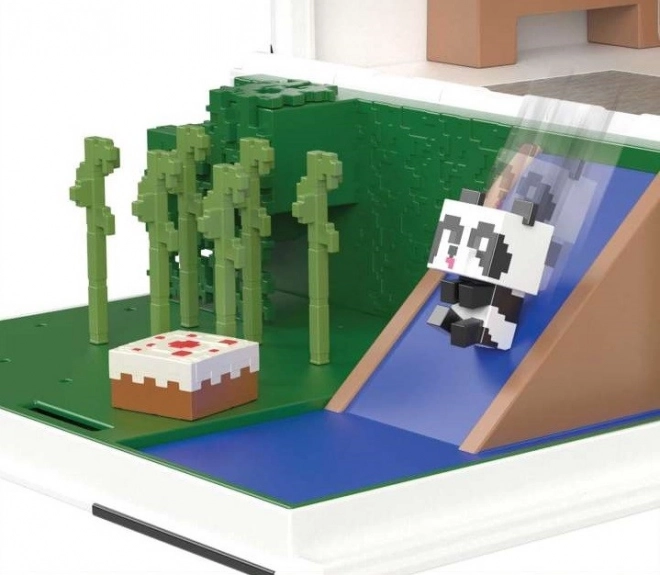 Minecraft Spielset Panda-Haus mit 2 Figuren