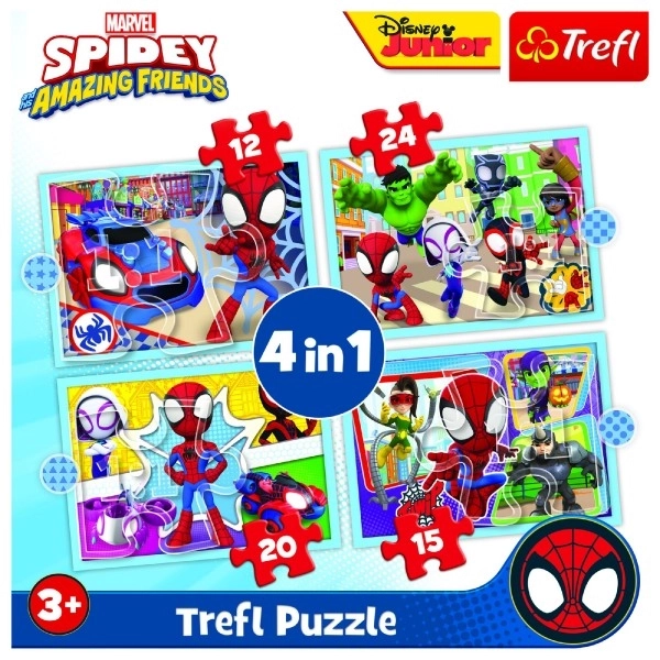 Puzzles Spidey und seine erstaunlichen Freunde 4 in 1