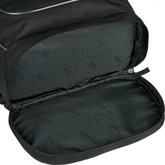 Schulrucksack Baagl Cubic schwarz
