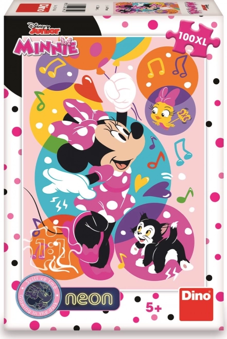 Leuchtendes Puzzle Minnie und Ballons XL 100 Teile