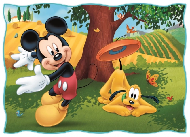 Puzzle 4 in 1 Ein toller Tag mit Micky