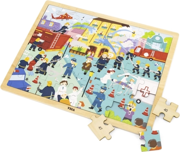 Farbenfrohes Feuerwehrmotiv, das Kinder begeistert