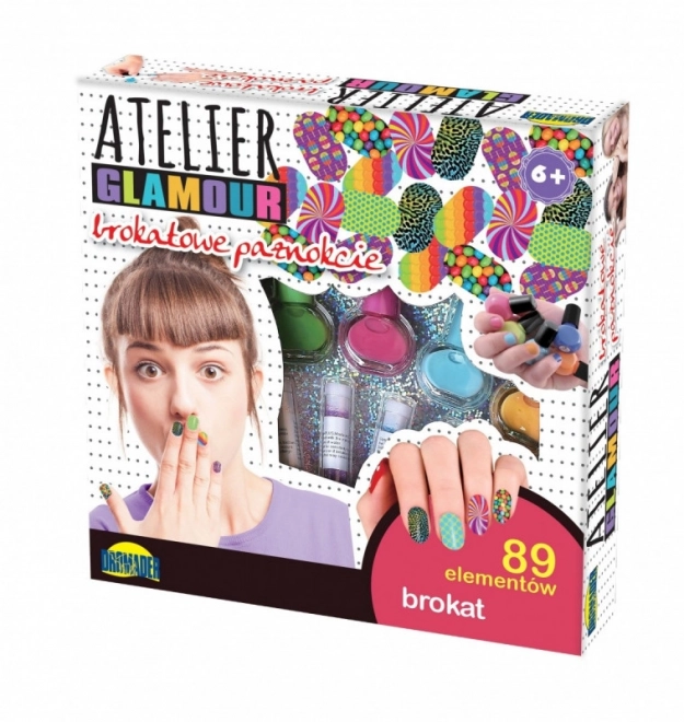 Glamour Glitzer Nagelset