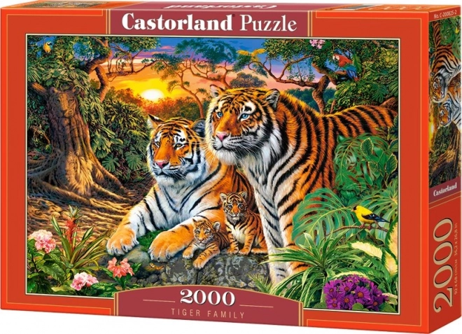 Puzzle 2000 Teile Tiger Family