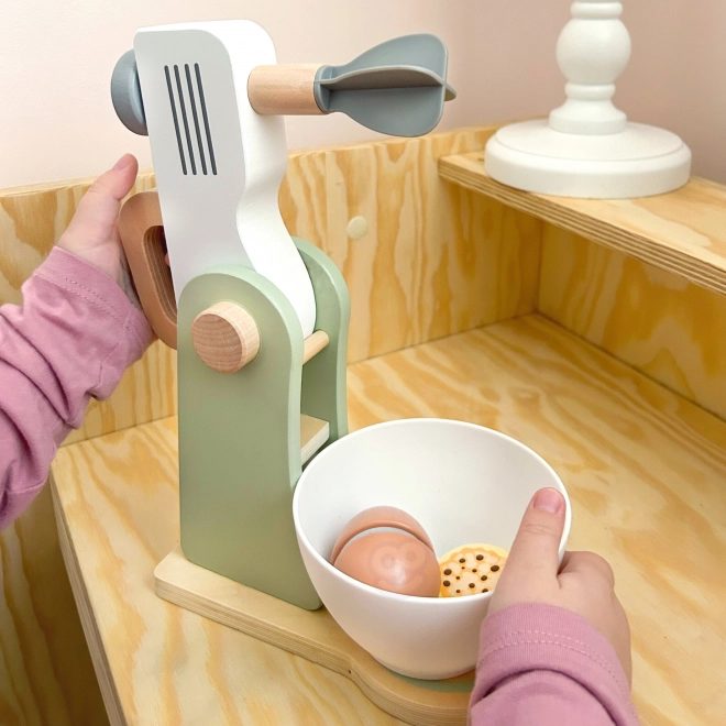 Holz-Küchenmixer mit Zubehör 11-teilig von WOOPIE GREEN