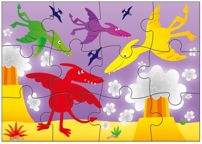 GALT Puzzle Land der Dinosaurier Kinder-Puzzleset