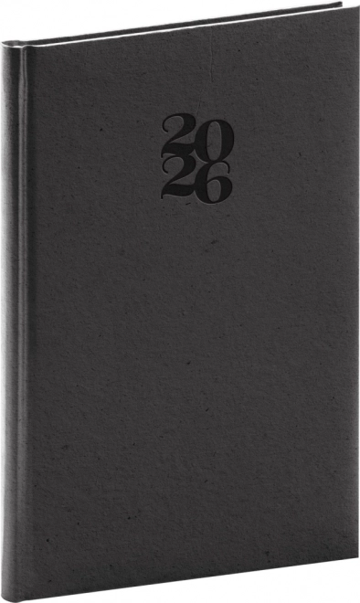 Wöchentlicher Planer Essenza 2026 in Kaffeefarbe 15 x 21 cm