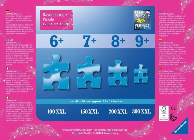 Puzzle XXL 100 Stk. Die Eiskönigin Glitzernder Schnee