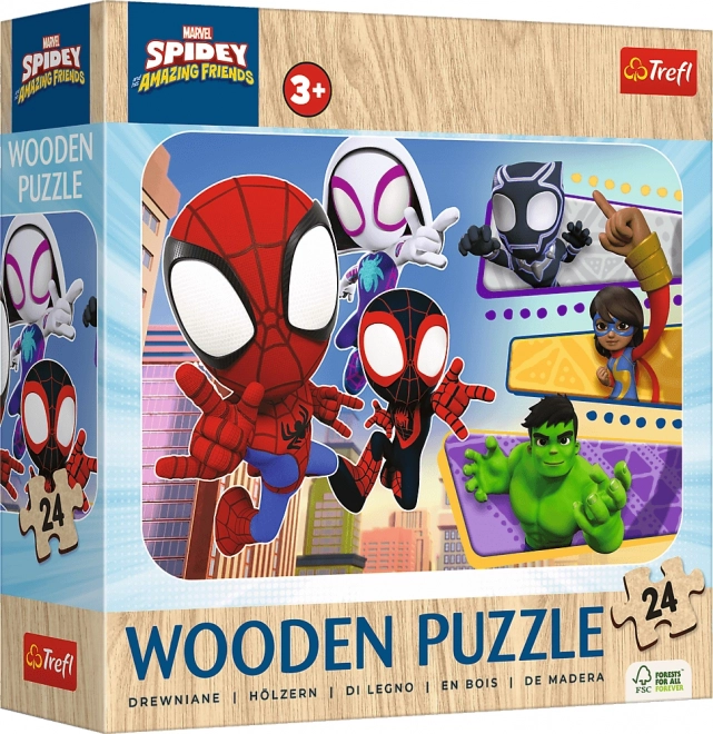 Holzpuzzle Spidey und seine fantastischen Freunde