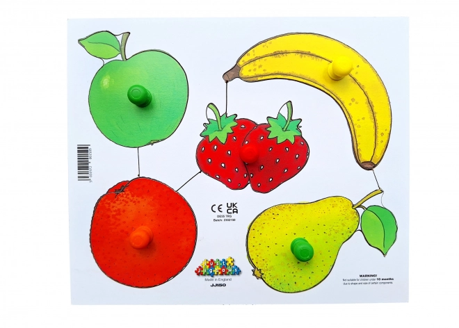 Just Jigsaws Holzpuzzle Obst Schälen und Schneiden