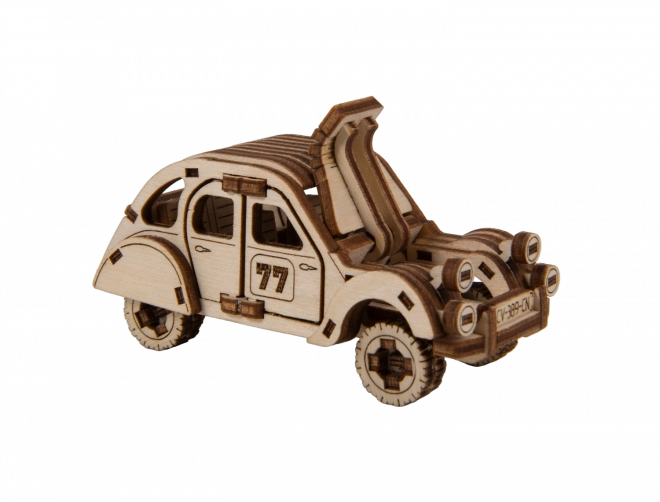 Holz-3D-Puzzle Rallyeauto Modell