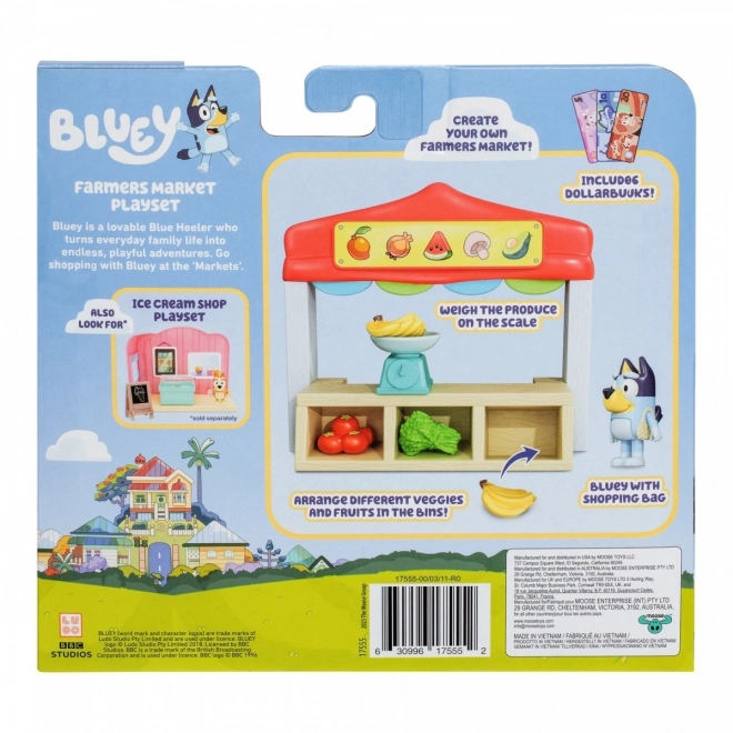 Bluey Mini Figuren Set - Einkaufsmarkt