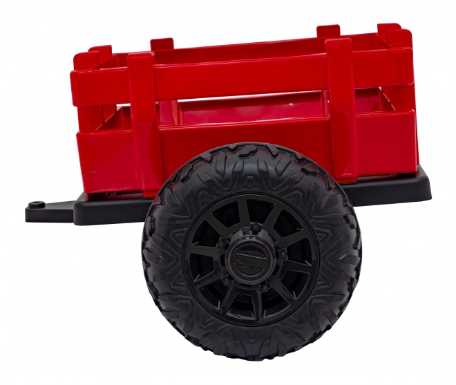 Traktor mit Anhänger rot