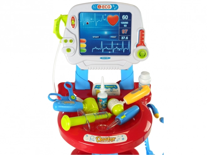 Arztkoffer Spielset mit EKG-Wagen