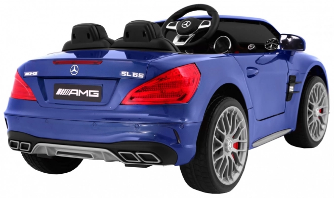 Mercedes AMG SL65 für Kinder Blaue Farbe + Fernbedienung + Gepäckträger + Sitzverstellung + MP3 LED + Langsamer Start