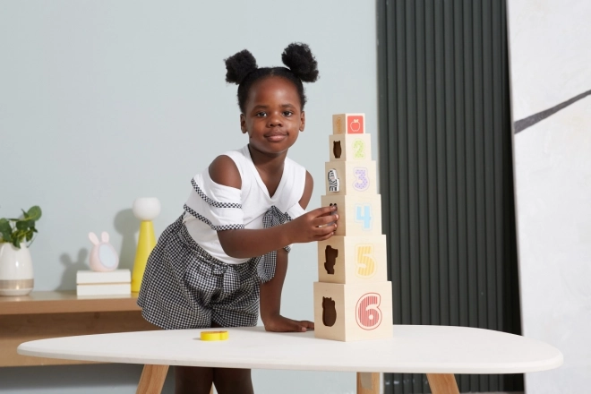 Holz Stapelwürfel für Kinder