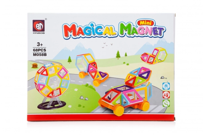 Magnetische Bausteine Mini Magical Magnet 68 Teile