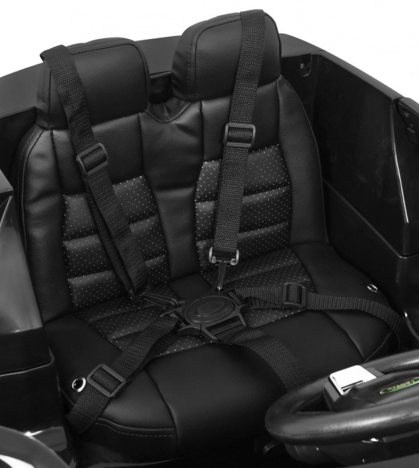 Land Rover Discovery für Kinder schwarz + Fernsteuerung + 5-Punkt-Sicherheitsgurte + Sitzverstellung + EVA + MP3 LED