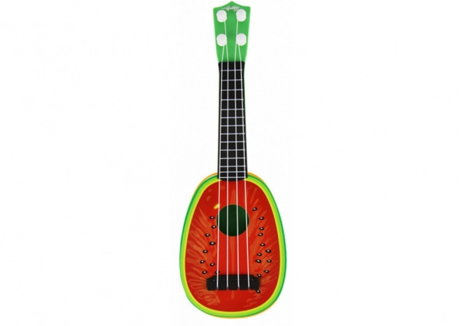 Ukulele für Kinder Melonenmotiv 4-saitig 15 Zoll