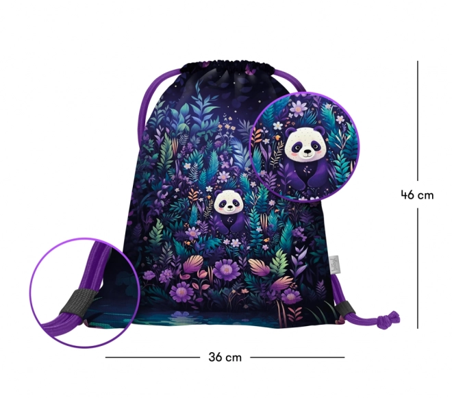 Baagl Jungle Panda Turnbeutel