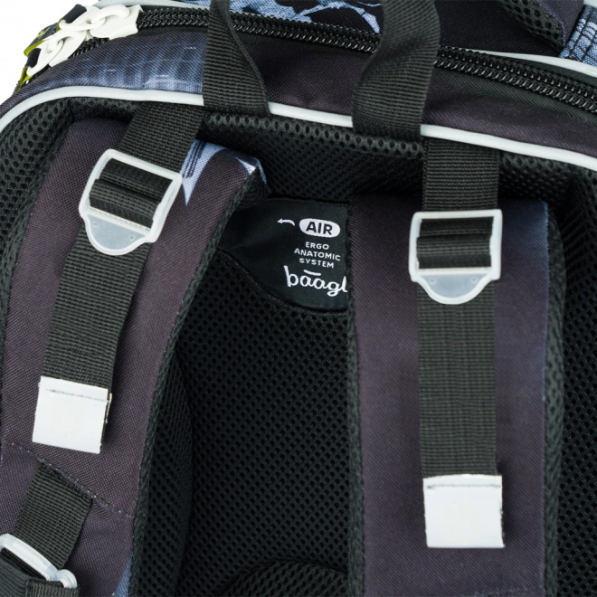 Schulset Batman Dunkle Stadt: Rucksack, Federmappe, Beutel