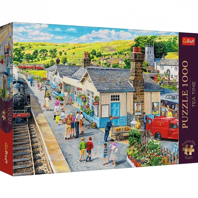 Puzzle 1000 Teile - Premium Plus - Tea Time - Bahnhof