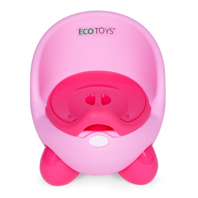 Kinder Töpfchen mit rutschfesten Beinen und herausnehmbarem Einsatz - Rosa ECOTOYS