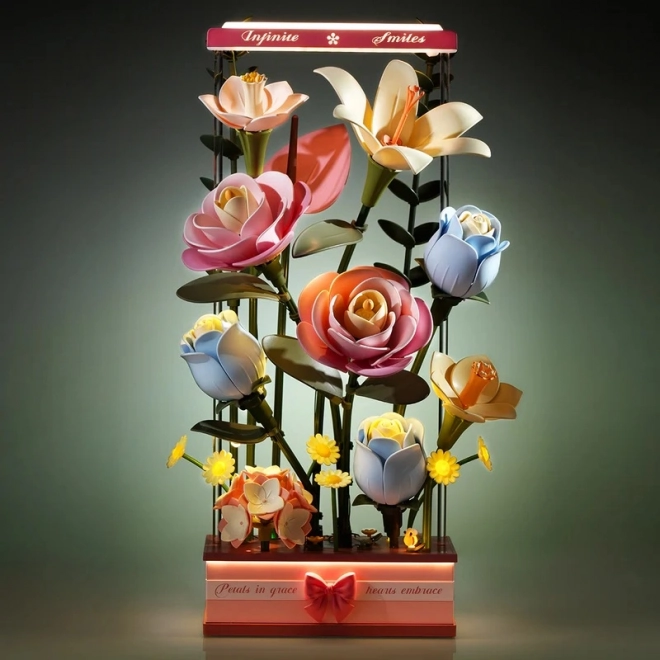 RoboTime 3D Puzzle Blumenbox mit LED-Beleuchtung