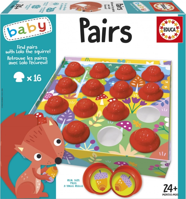 Educa Baby Suchspiel mit Eichhörnchen Lolo