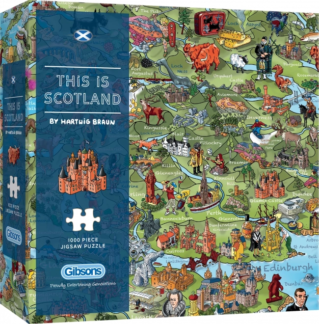 Gibsons Puzzle Das ist Schottland 1000 Teile