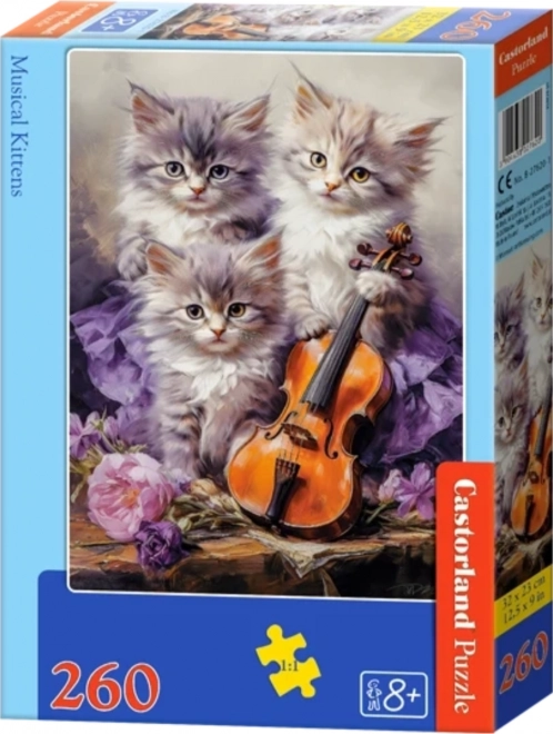 Puzzle 260 Teile Musical Kätzchen