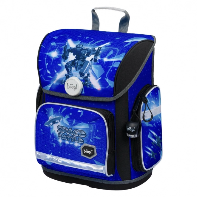 Baagl Schulrucksack Ergo Space Battle